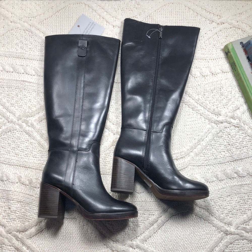 Franco Sarto Kendra Black wide calf boots